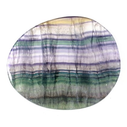 Rainbow Fluorite Slice ~115 x 100mm