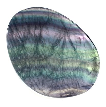 Rainbow Fluorite Slice  ~117mm