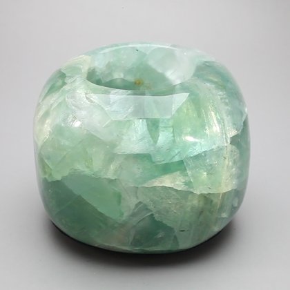 Rainbow Fluorite Tealight Candle Holder ~8.5 x 6.2cm