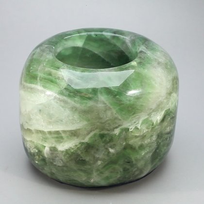 Rainbow Fluorite Tealight Candle Holder ~8.5 x 6.2cm