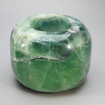 Rainbow Fluorite Tealight Candle Holder ~8.5 x 6.2cm