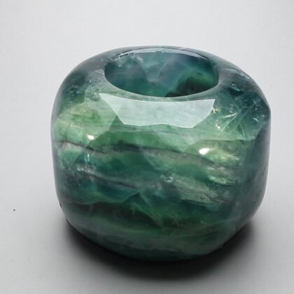 Rainbow Fluorite Tealight Candle Holder ~8.5 x 6cm