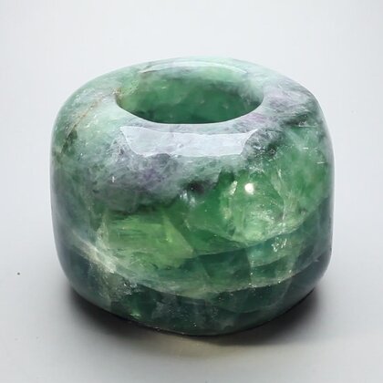 Rainbow Fluorite Tealight Candle Holder ~8.5 x 6cm