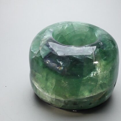 Rainbow Fluorite Tealight Candle Holder ~8.5 x 6cm