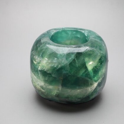 Rainbow Fluorite Tealight Candle Holder ~8.5 x 6cm