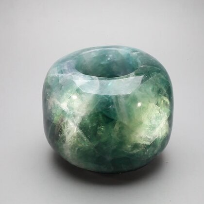 Rainbow Fluorite Tealight Candle Holder ~8.5 x 6cm