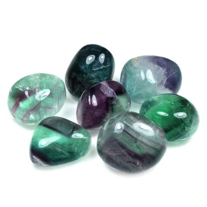 Rainbow Fluorite Tumble Stones (25-30mm)