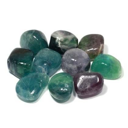 Rainbow Fluorite Tumble Stones (Size 20-25mm)