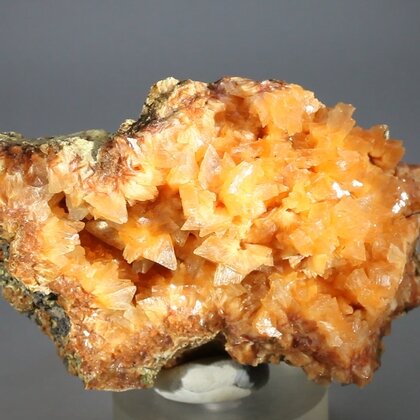 Rare Red Heulandite Crystal Cluster ~78mm