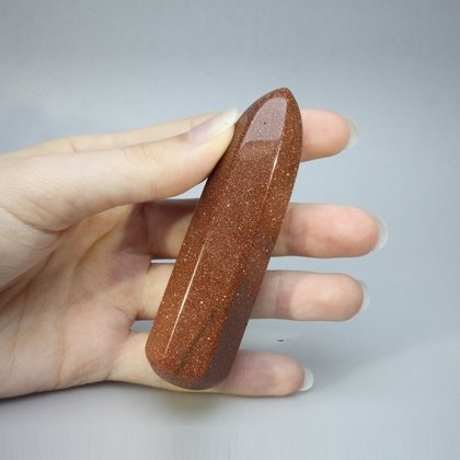 Red Goldstone Crystal Massage Wand ~83mm