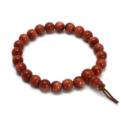 Red Goldstone Power Bead Bracelet