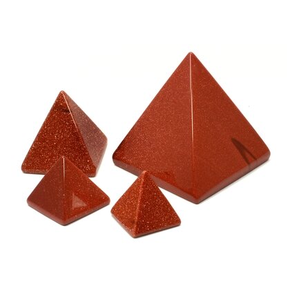 Red Goldstone Pyramid