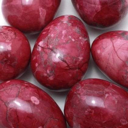 Red Howlite Crystal Egg ~48mm