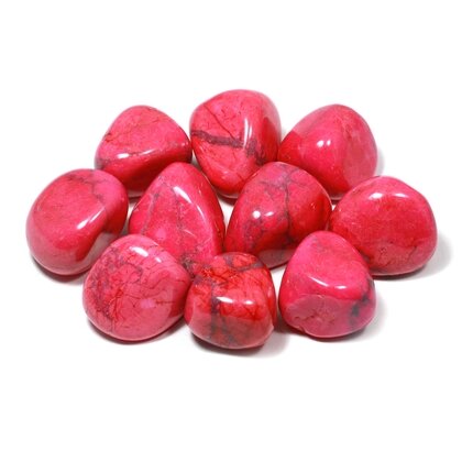 Red Howlite Tumble Stone (20-25mm)