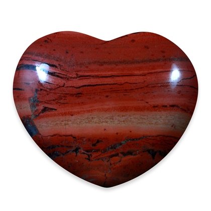 Red Jasper Crystal Heart ~45mm