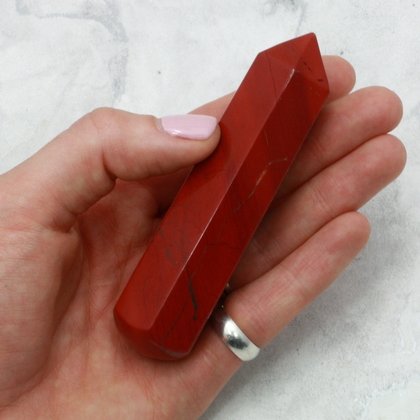 Red Jasper Crystal Massage Wand ~100 x 25mm