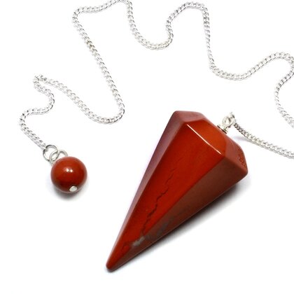 Red Jasper Crystal Pendulum