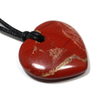 Red Jasper Heart Necklace 'Energy'
