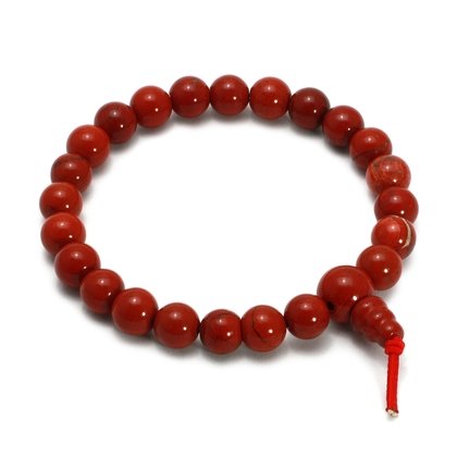 Red Jasper Power Bead Bracelet