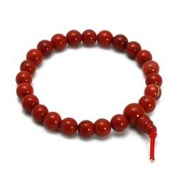 Red Jasper Power Bead Bracelet
