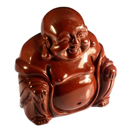 Red Jasper Sitting Buddha Statue