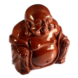 Red Jasper Sitting Buddha Statue