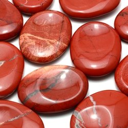 Red Jasper Thumb Stone ~40mm