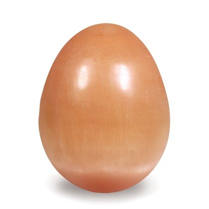 Red Selenite Egg ~66mm