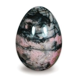 Rhodonite Crystal Egg ~48mm