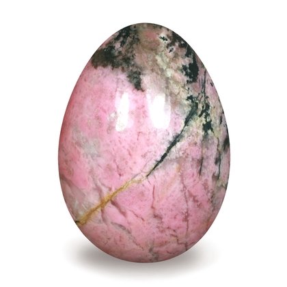 Rhodonite Crystal Egg - Extra Grade ~48mm