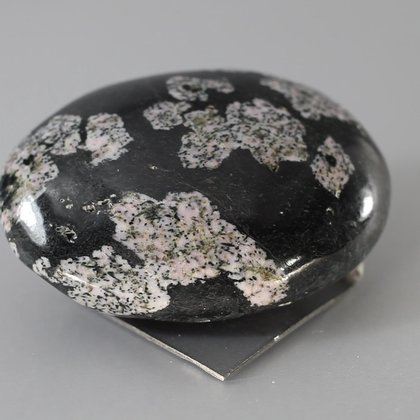 Rhodonite Snowflake Polished Stone ~56mm
