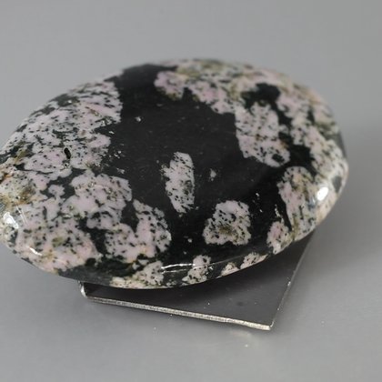Rhodonite Snowflake Polished Stone ~62mm