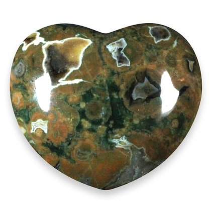 Rhyolite Crystal Heart ~45mm