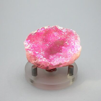 Rose Aura Quartz Geode ~47mm