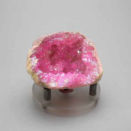 Rose Aura Quartz Geode ~50mm