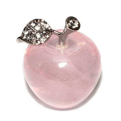 Rose Quartz Crystal Apple ~3.5cm