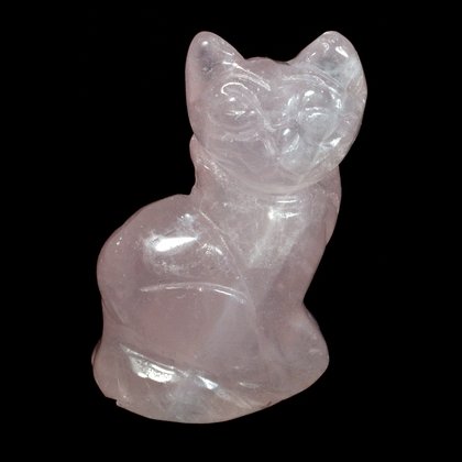 Rose Quartz Crystal Cat