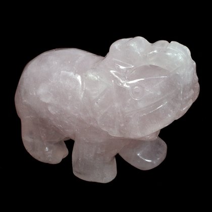 Rose Quartz Crystal Elephant