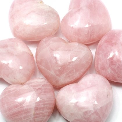 Rose Quartz Crystal Heart ~45mm