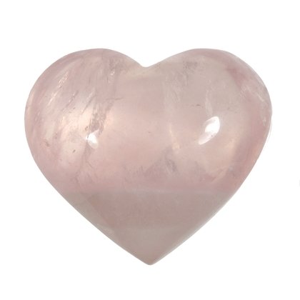 Rose Quartz Crystal Heart  ~50mm