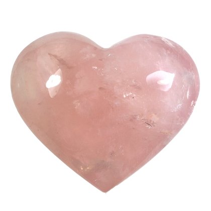 Rose Quartz Crystal Heart  ~56mm