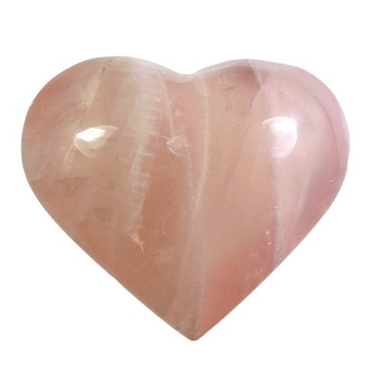 Rose Quartz Crystal Heart  ~57mm