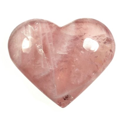 Rose Quartz Crystal Heart  ~60mm