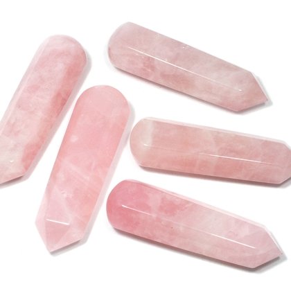 Rose Quartz Crystal Massage Wand ~70mm