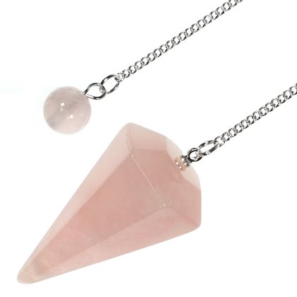 Rose Quartz Crystal Pendulum