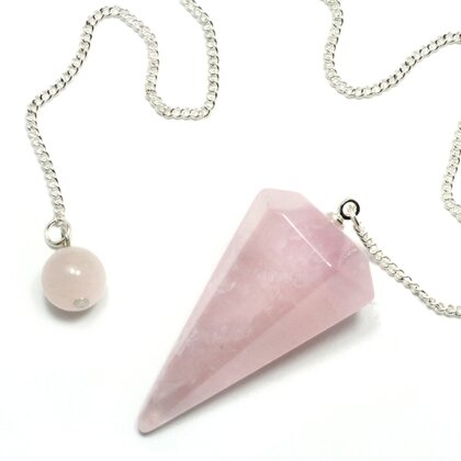 Rose Quartz Crystal Pendulum