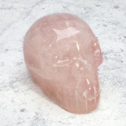 Rose Quartz Crystal Skull ~56x41mm