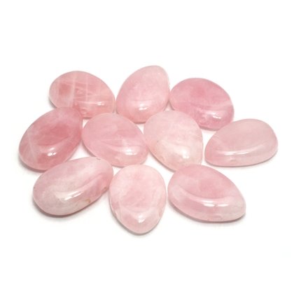 Rose Quartz Drilled Tumble Stone