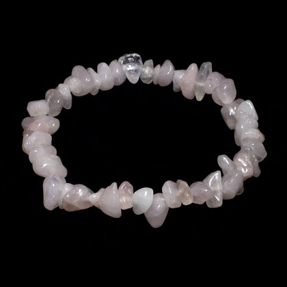 Rose Quartz Gemstone Chip Bracelet