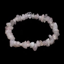 Rose Quartz Gemstone Chip Bracelet